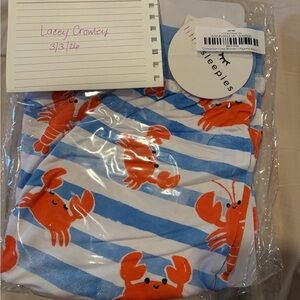 Crab Print Pajama Shorts